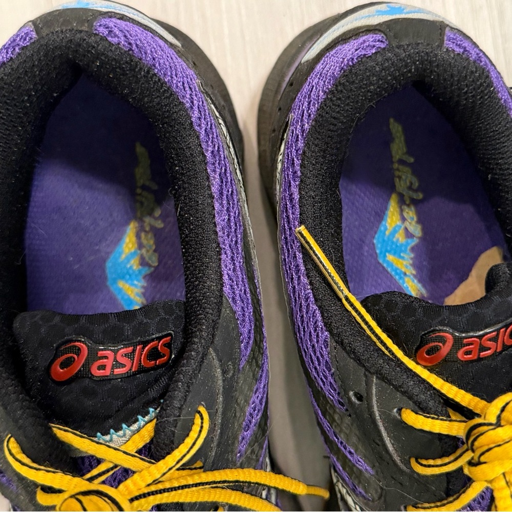 ASICS Women's Gel Fuji Racer Purple & Yellow Running Shoe - Picture 4 of 7